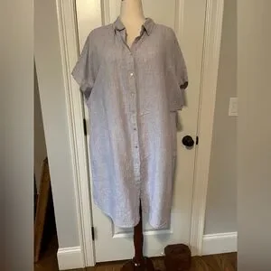 chinese dress ladies Tahari Linen Strappy Button Closure Stretch Striped Midi Dress  Letay Store
